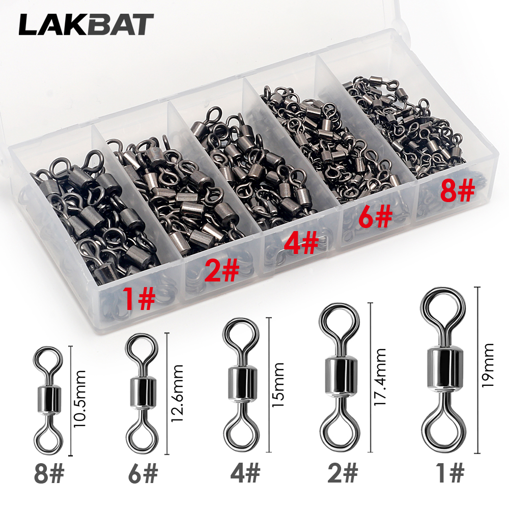 Fishing Equipment Used - 100PCS Stainless Steel Fishing Swivel Bearing