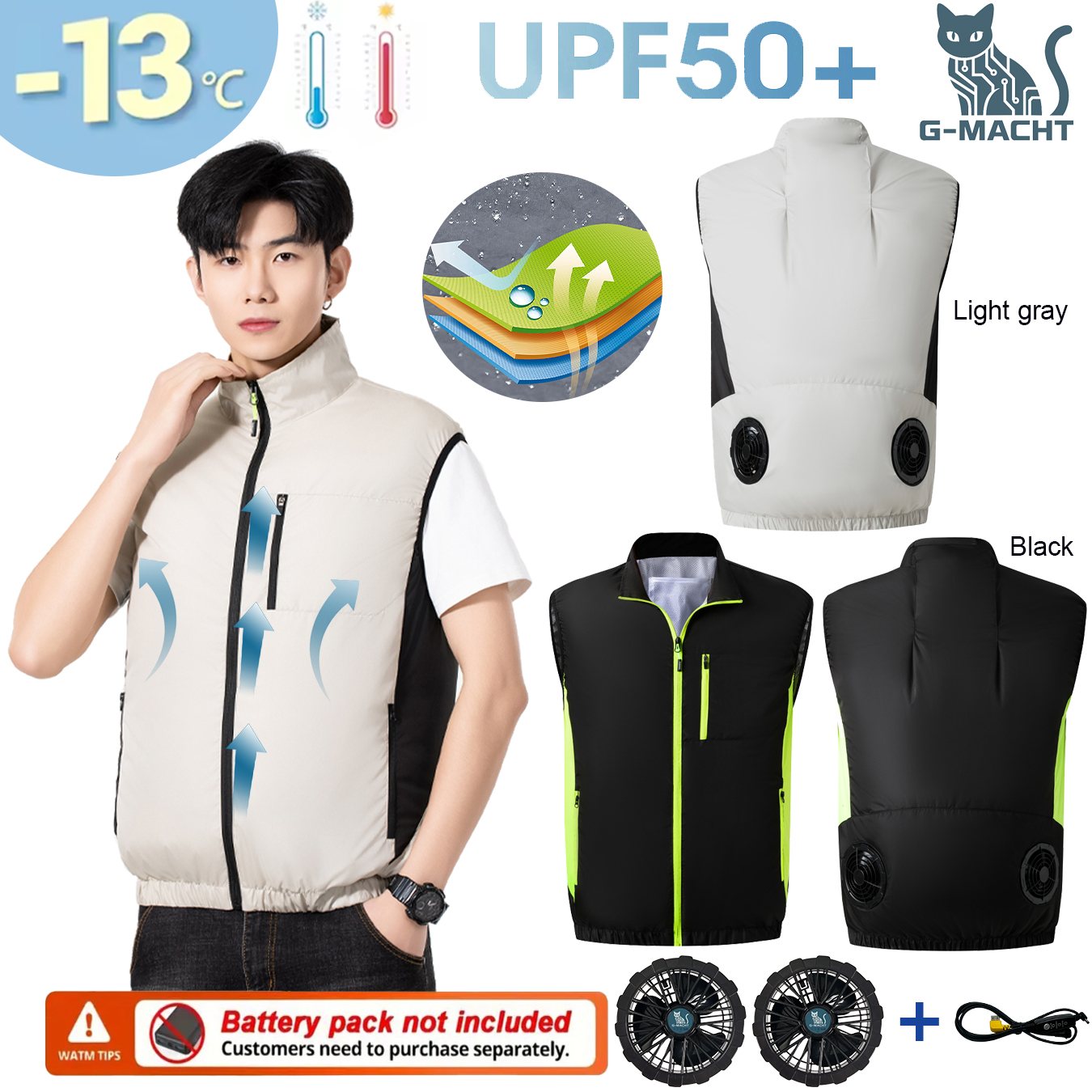 Summer Breathable Wearable Coo - Fishing Vest Jacket incelemesi ve fiyatı