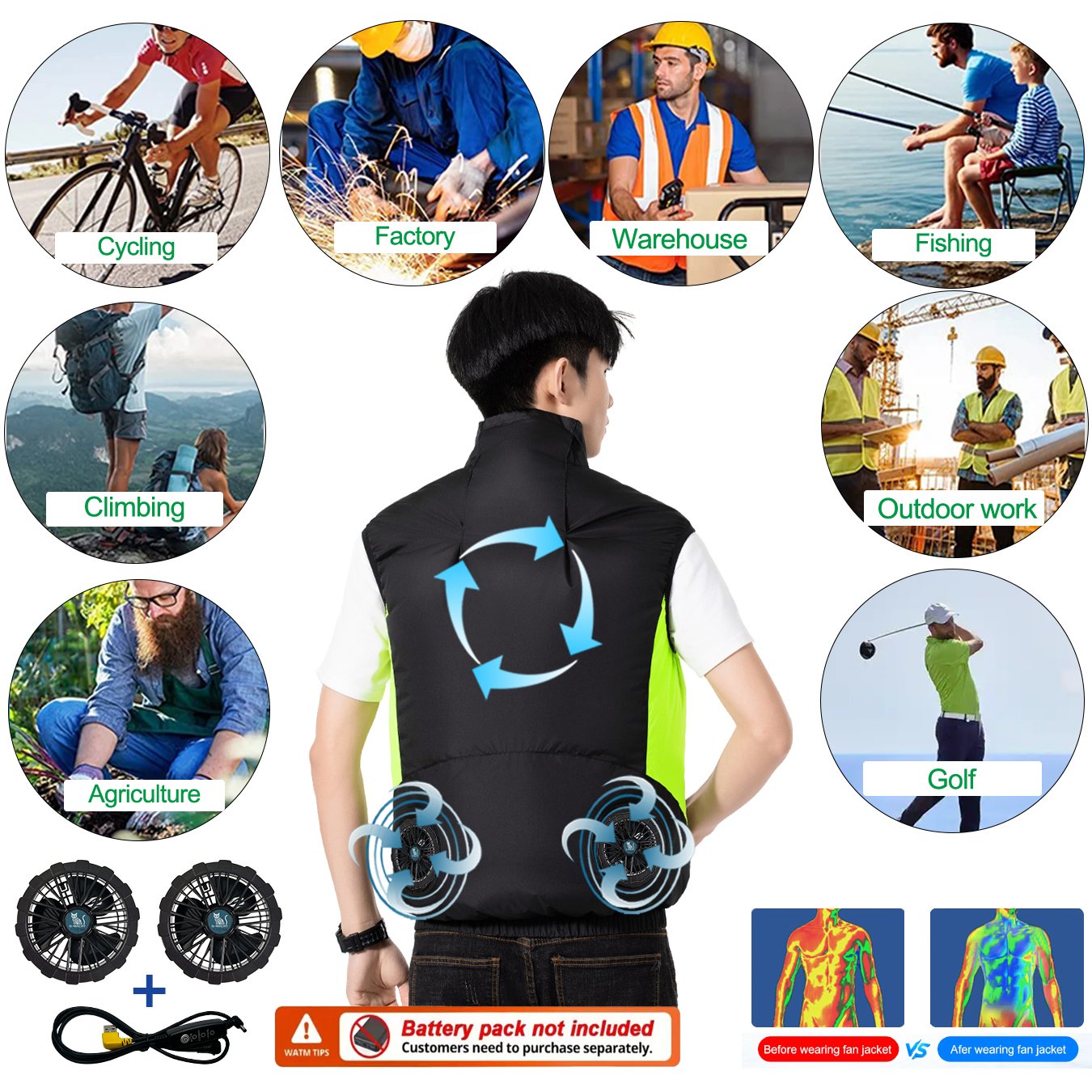 Summer Breathable Wearable Coo - Fishing Vest Jacket incelemesi ve fiyatı