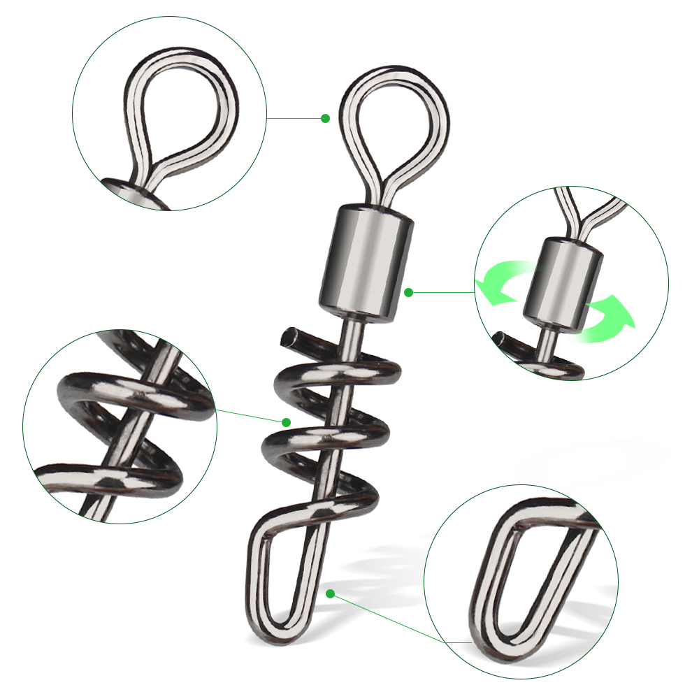 DNDYUJU 10PCS/lot Rolling swiv - Fishing Equipment Basics incelemesi ve fiyatı