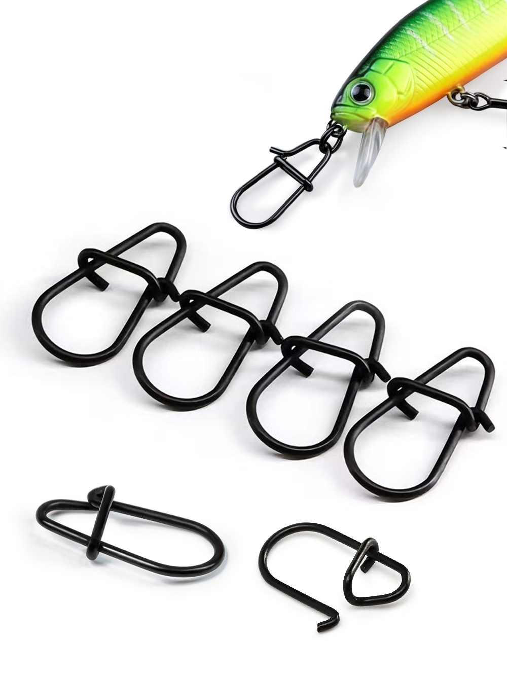 GOBAIT 100Pcs Black Stainless  - Fishing Equipment Used incelemesi ve fiyatı