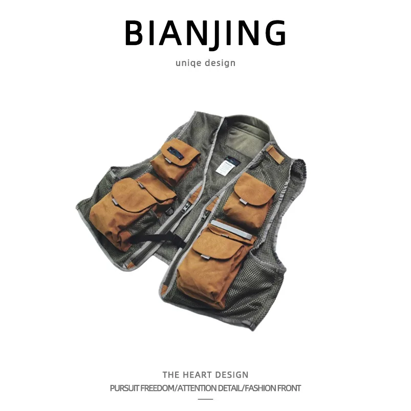 Retro American-style men's wor - Fishing Vest Jacket incelemesi ve fiyatı