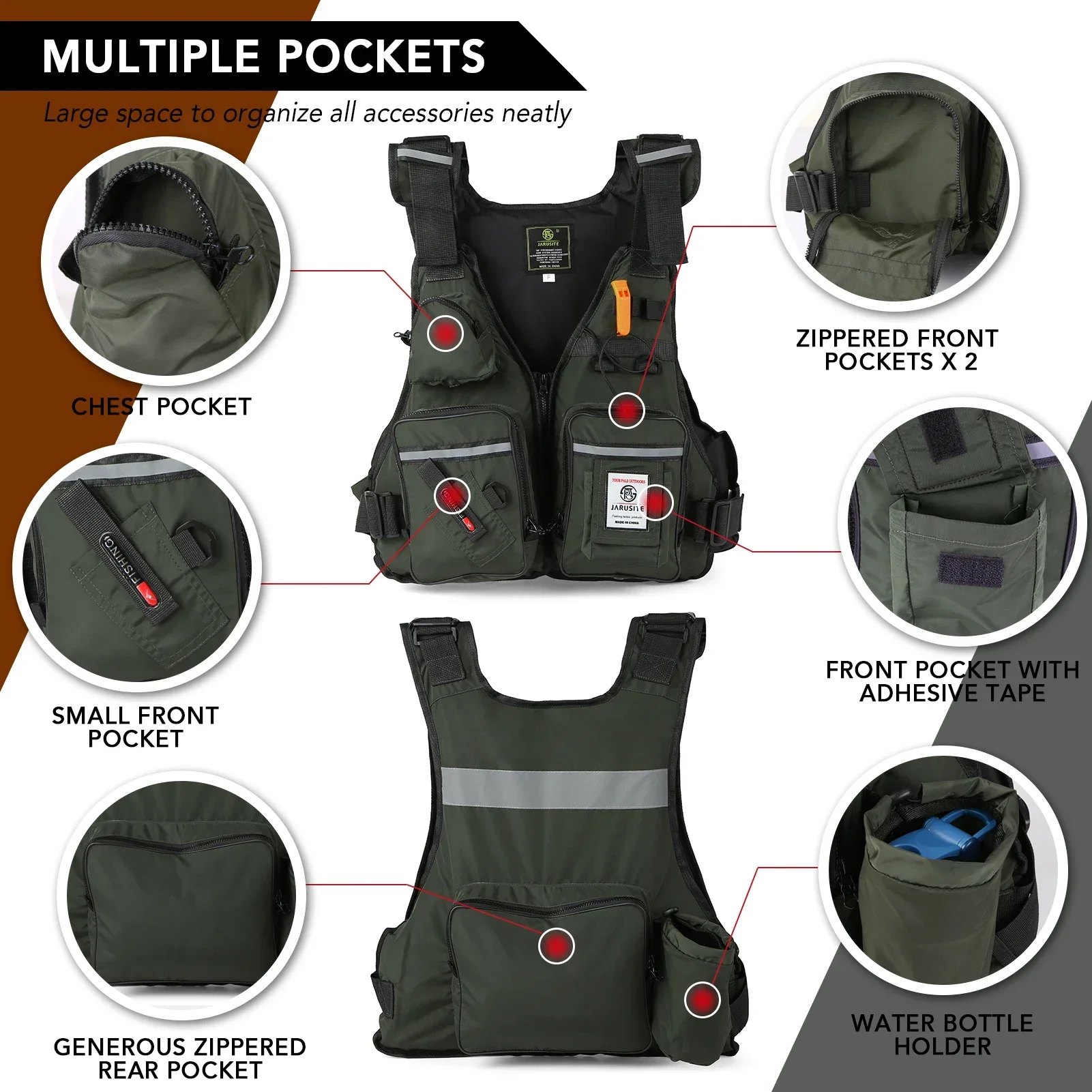 2026 Adult Lure Life Jacket Ro - Fishing Vest Jacket incelemesi ve fiyatı