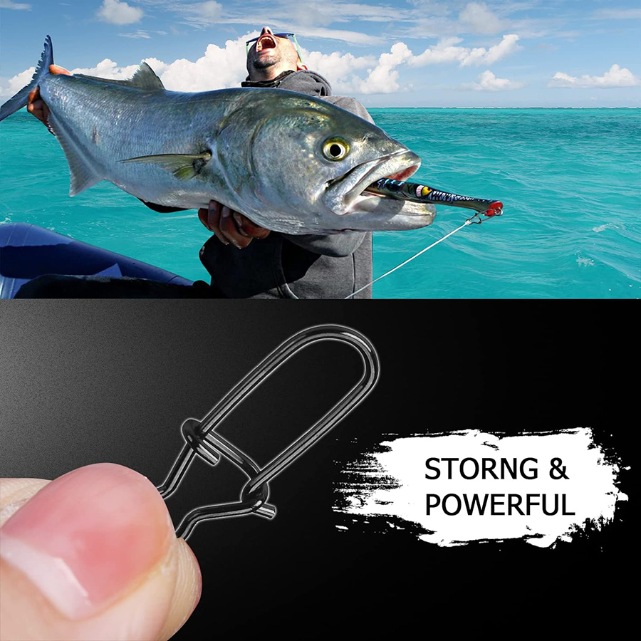 50Pcs Crankbait Snaps Stainles - Fishing Equipment Basics incelemesi ve fiyatı