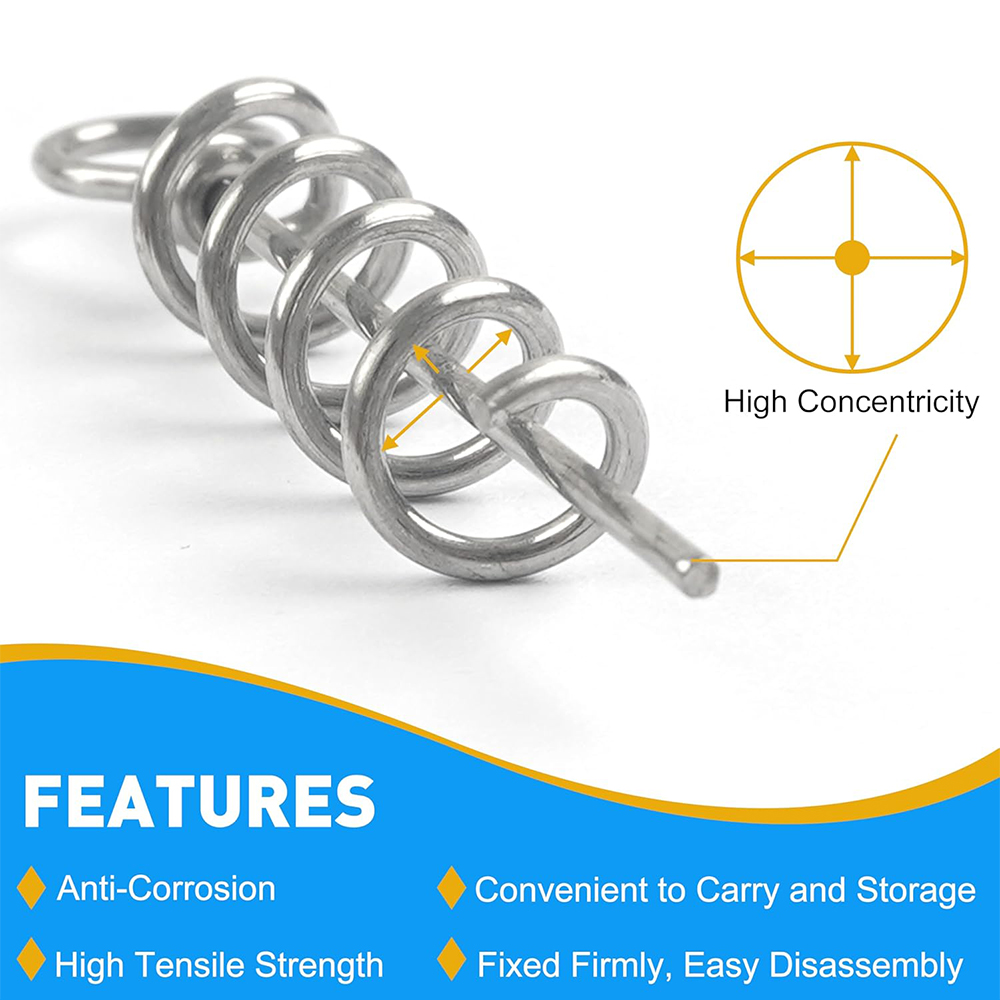 50Pcs Spring Twist Lock Fishin - Fishing Equipment Basics incelemesi ve fiyatı