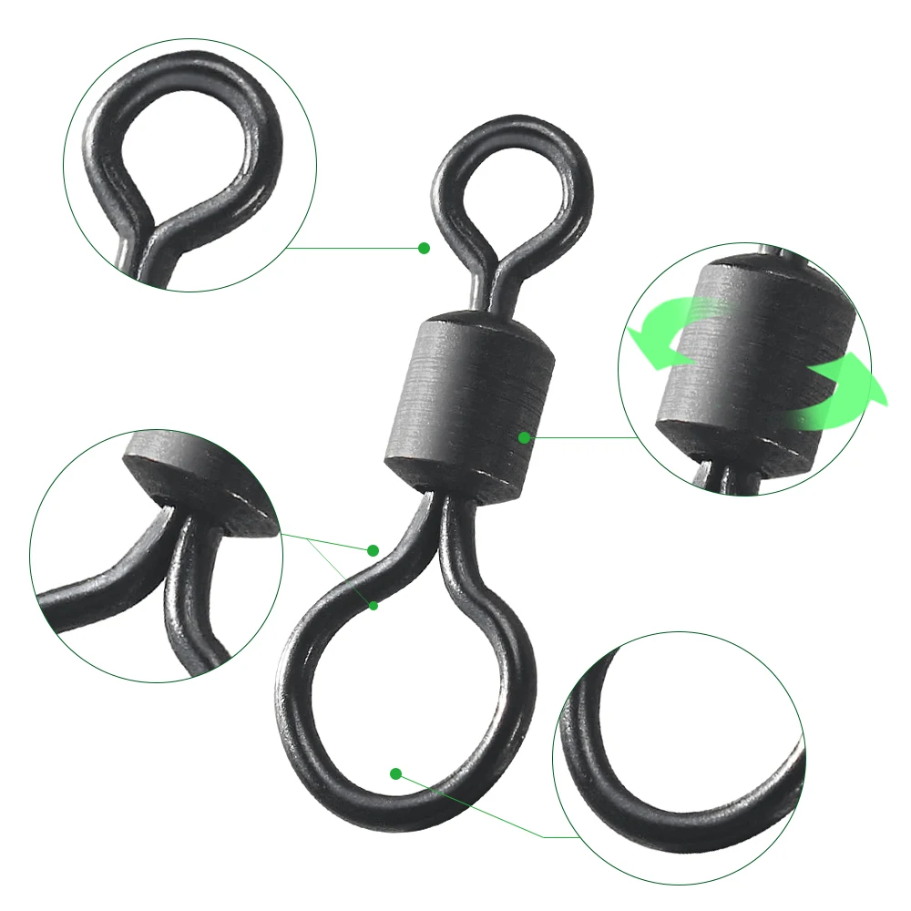 100pcs Carp Fishing Swivel Big - Fishing Equipment Basics incelemesi ve fiyatı