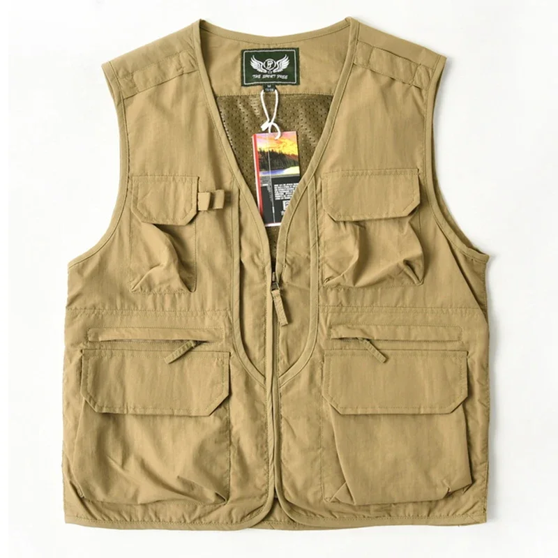 Summer New Outdoor Vests Men U - Fishing Vest Jacket incelemesi ve fiyatı