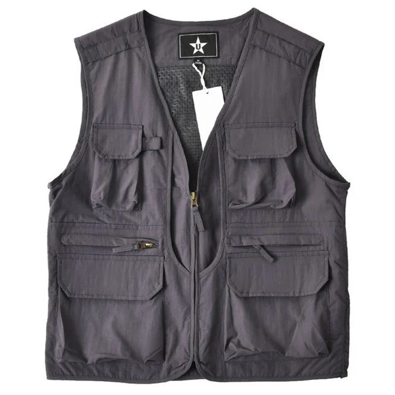 Summer New Outdoor Vests Men U - Fishing Vest Jacket incelemesi ve fiyatı